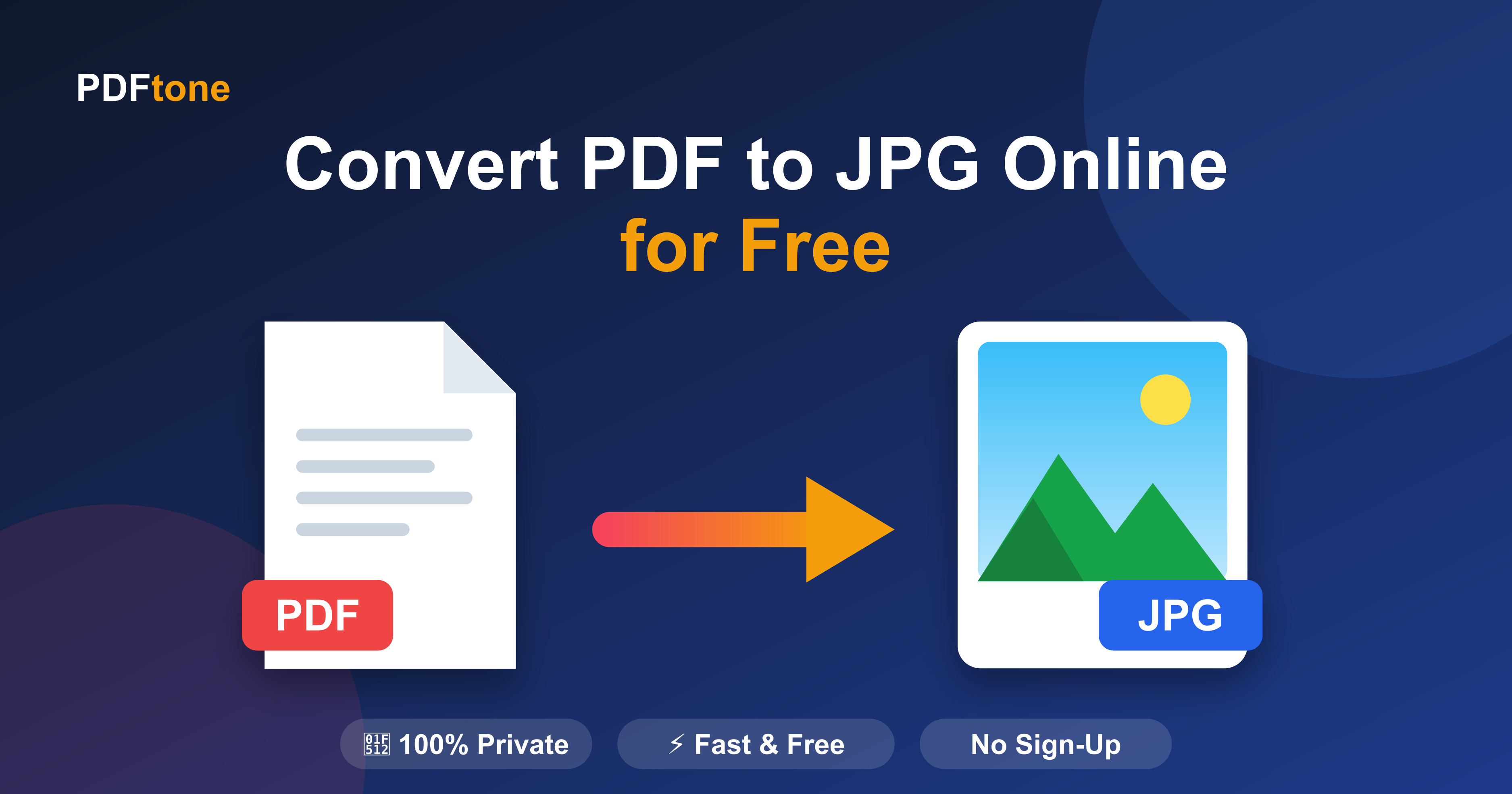 How to Convert PDF to JPG Online for Free | PDFtone